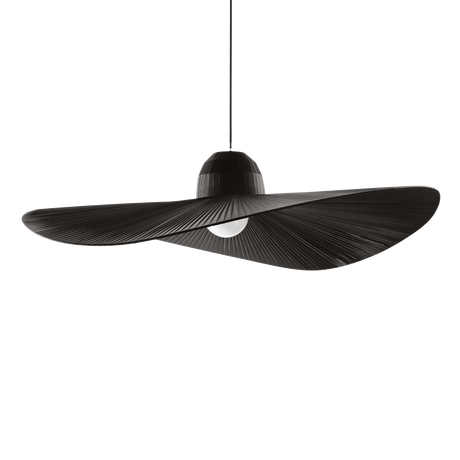 Lámpara colgante Ideal Lux Madame negro tela 60W Ø110cm 174402
