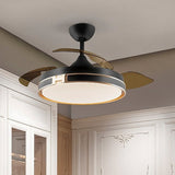 Schuller Heron Ventilador negro oro dimable 175197D