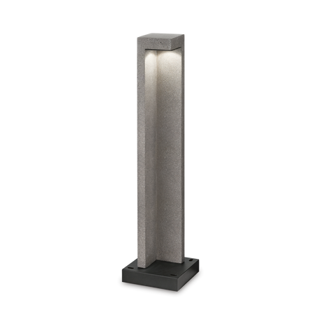 Baliza de exterior Ideal Lux Titano granito LED 8,5W 4000K IP55 74cm 187327