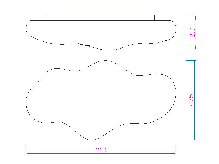 Plafón Eos Mantra blanco 1881