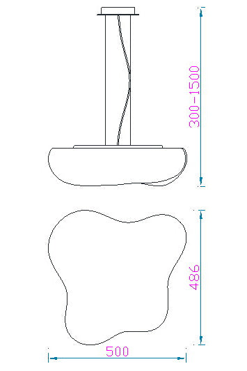 Mantra Eos Lámpara de techo colgante blanco 1883