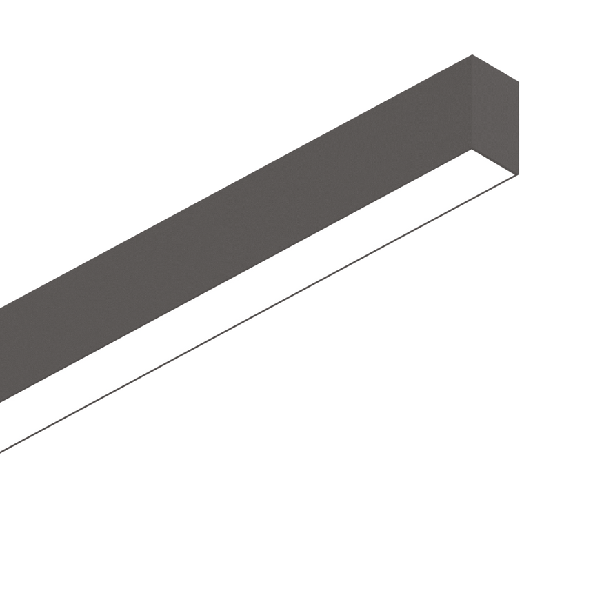 Sistema lineal Ideal Lux Fluo negro LED 2 luces 54W Ø180,5cm 192642