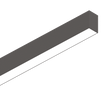 Sistema lineal Ideal Lux Fluo negro LED 2 luces 54W Ø180,5cm 192697