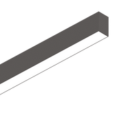 Sistema lineal Ideal Lux Fluo negro LED 2 luces 54W Ø180,5cm 192697