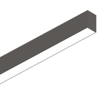 Sistema lineal Ideal Lux Fluo negro LED 2 luces 40W Ø120,5cm 192758