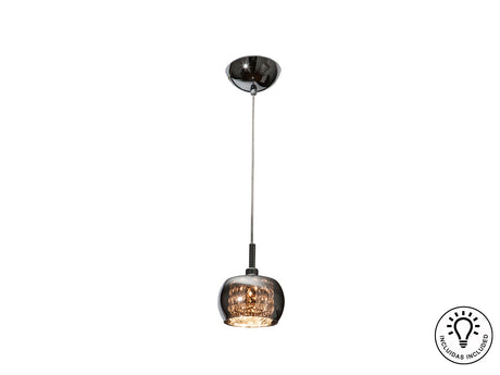 Lámpara de techo colgante Schuller Arián 1 luz brillo. 