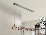 Lámpara de techo colgante Schuller Arián 5 luces cromo  - vista 2
