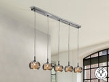 Lámpara de techo colgante Schuller Arián 5 luces brillo - vista 2