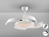 Ventilador de techo plafón retráctil Schuller Enzo LED  - ambiente