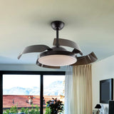 Schuller Enzo Ventilador negro con aspas plegables dimable 196536D