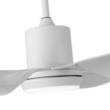 Fabrilamp Otto Ventilador Dc 24w 2950lm Blanco 6 Aspas Blancas Reg.x167d 3000-4000-6000k 2tijas C/remoto, Memoria Y Temporizador 158691601