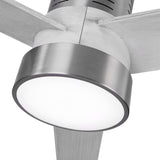 Fabrilamp Teo Ventilador Dc 24w 2950lm Niquel 3Asp Gris 32x139d 3000-4000-6000k C/remoto, Memoria Y Temporizador 158491380