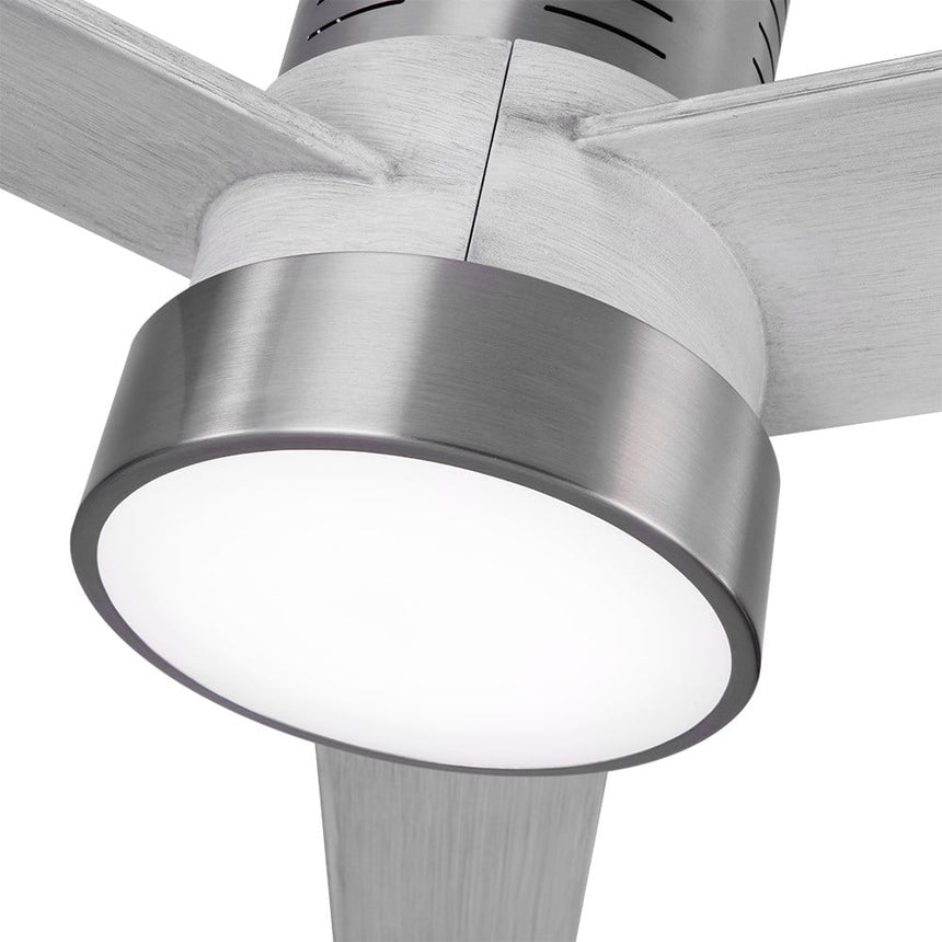 Fabrilamp Teo Ventilador Dc 24w 2950lm Niquel 3Asp Gris 32x139d 3000-4000-6000k C/remoto, Memoria Y Temporizador 158491380