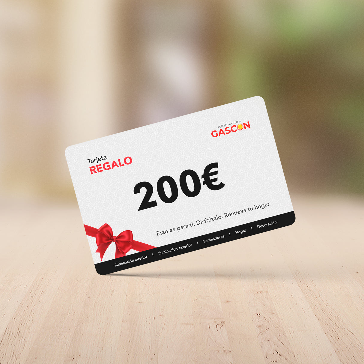 Tarjeta de regalo GASCÓN