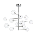 Lámpara colgante Ideal Lux Equinoxe cristal 12 luces 24W Ø128,1cm cromo — ref. 200118 (1)