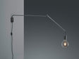 Aplique de pared Trio Line LED negro mate 2700K 200200132