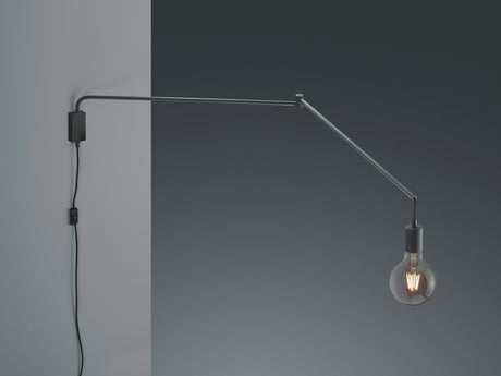 Aplique de pared Trio Line LED negro mate 2700K 200200132