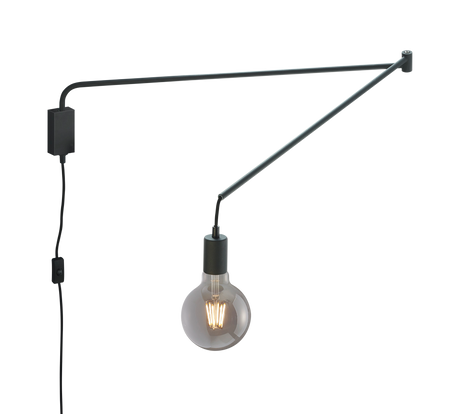 Aplique de pared Trio Line LED negro mate 2700K 200200132