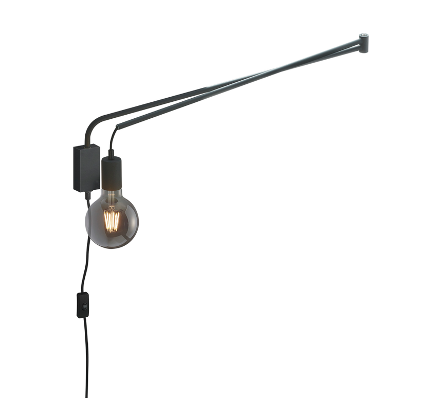 Aplique de pared Trio Line LED negro mate 2700K 200200132