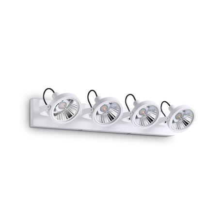 Plafón de techo Ideal Lux Glim blanco 4 luces 200W Ø65,5cm 200217