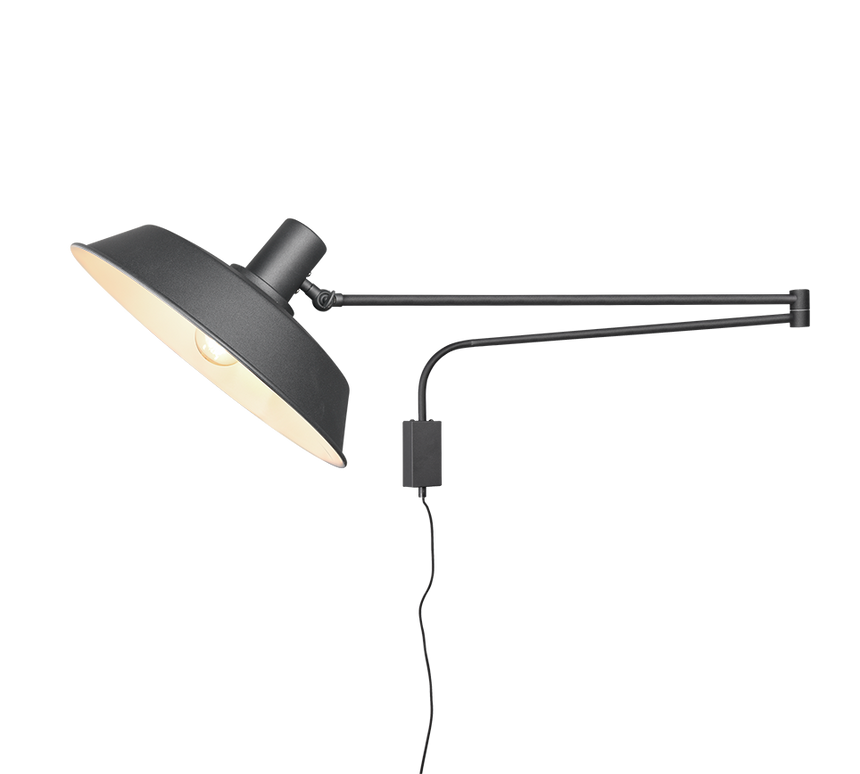 Aplique de pared Trio Bolder LED negro mate 3000K 200300132