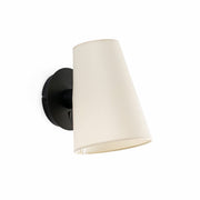 Lámpara de pared aplique Faro Lupe E27 negro y beige 20031-88