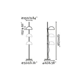 Faro DOMINICA Lámpara de pie negra 20034-123