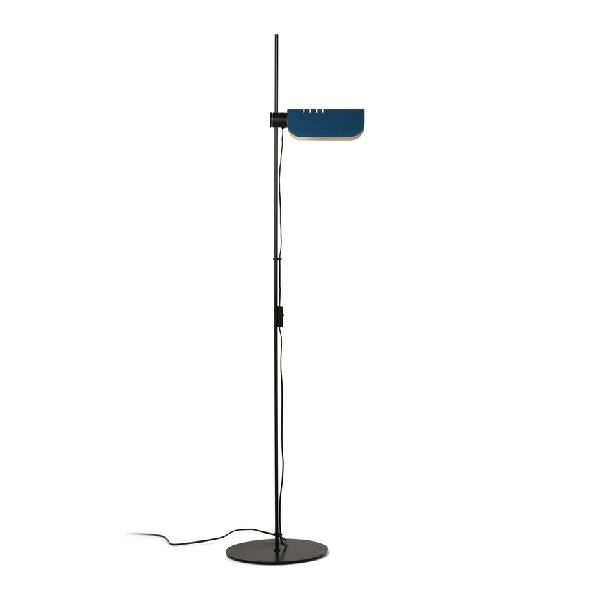 Lámpara de pie salón Faro Martinica E27 LED azul 20034-134
