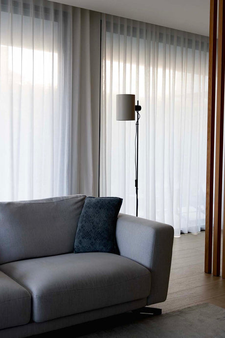 Lámpara de pie salón Faro Guadalupe E27 negro y beige — ref. 20034-80 (3)