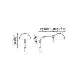 Lámpara de pared aplique Faro Dominica E27 LED negro 20042-123