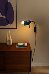 Lámpara de pared aplique Faro Martinica E27 LED azul 20042-134 - vista alternativa