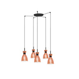 Faro RETRO 5 luces Lámpara colgante cobre 20046-5L