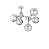 Plafón de techo Ideal Lux Nodi cristal 5 luces 55cm E14 cromo — ref. 200484 (1)