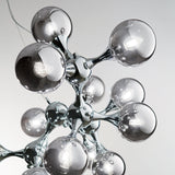 Lámpara colgante 15 bolas Ideal Lux Nodi cristal 15 luces Ø105cm E14 cromo — ref. 200491 (2)