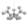 Lámpara colgante Ideal Lux Nodi cromo cristal 15 luces 420W Ø0,1cm 200491