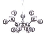 Lámpara colgante Ideal Lux Nodi cromo cristal 15 luces 420W Ø0,1cm 200491