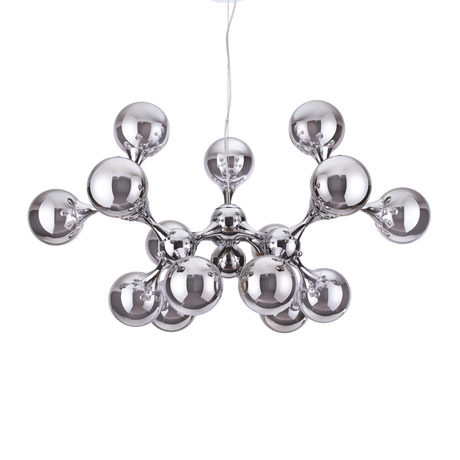 Lámpara colgante Ideal Lux Nodi cromo cristal 15 luces 420W Ø0,1cm 200491