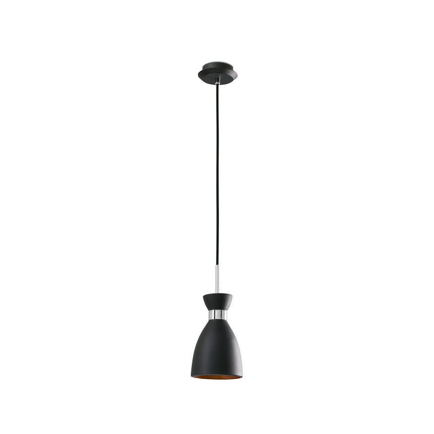 Faro RETRO Lámpara colgante negro y cobre 20050