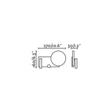 Lámpara de pared aplique Faro Klee derecho con lector LED negro texturizado 2700K 20058