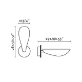 Lámpara de pared aplique Faro Liggera G9 LED negro mate 20077