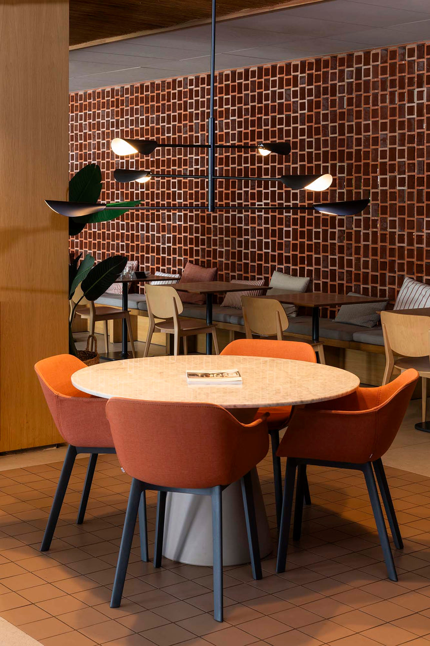 Lámpara de techo colgante Faro Liggera G9 LED negro mate Ø137cm 20079