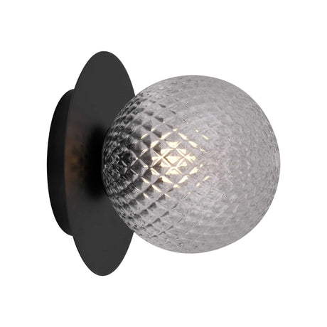 Sulion Musa Aplique con base de metal y bola de vidrio texturizado - MUSA 200820
