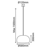 Sulion Nest Lámpara de techo de ratán 58cm  - NEST 200848