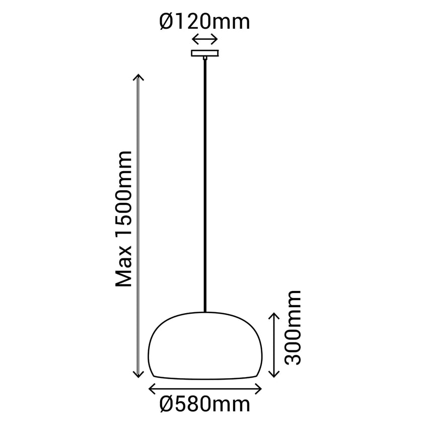 Sulion Nest Lámpara de techo de ratán 58cm  - NEST 200848