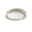 Lámpara de pared aplique Faro Tender LED gris claro 2700K Ø45cm 20092