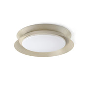 Lámpara de pared aplique Faro Tender LED gris claro 2700K Ø45cm 20092