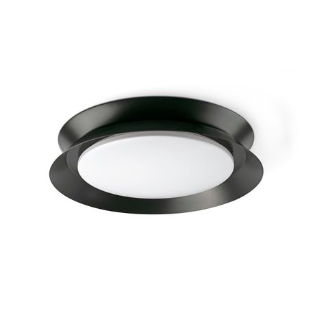 Lámpara de pared aplique Faro Tender LED negro mate 2700K Ø45cm 20093