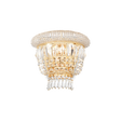 Aplique de pared Ideal Lux Dubai latón cristal y cerámica 2 luces 56W Ø25cm 201023