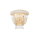 Aplique de pared Ideal Lux Dubai cristal y cerámica 2 luces 25cm E14 latón — ref. 201023 (1)