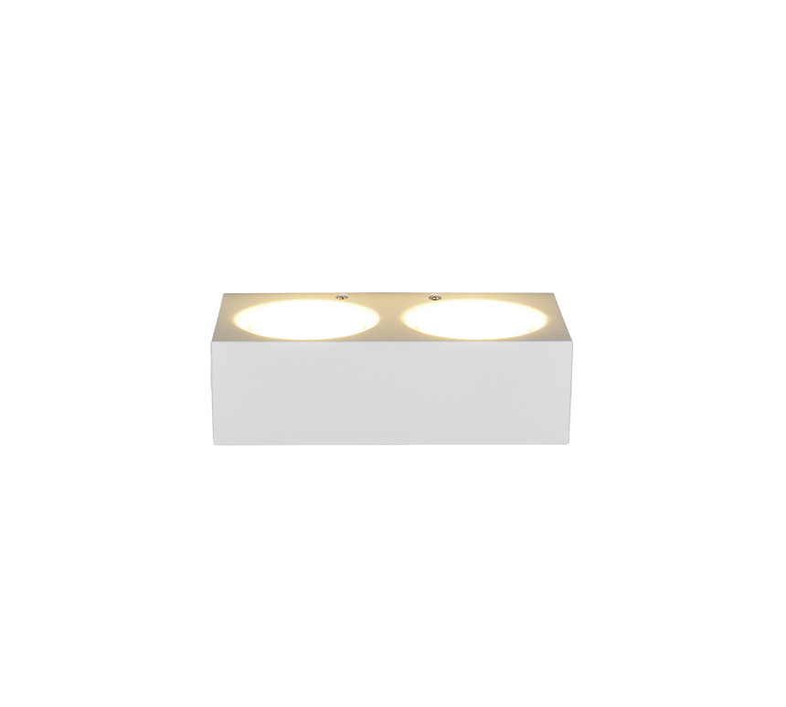 Aplique de pared Trio Mattone LED blanco 4000K 201104401